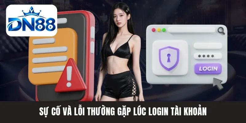 Sự cố và lỗi thường gặp lúc login tài khoản