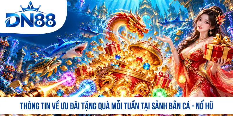 Thông tin ưu đãi tặng quà mỗi tuần tại sảnh bắn cá - nổ hũ