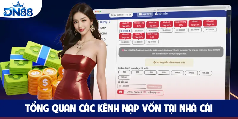 Tổng quan các kênh nạp vốn tại nhà cái