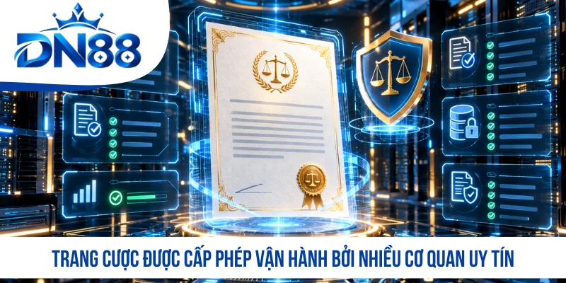 Trang cược được cấp phép vận hành bởi nhiều cơ quan uy tín